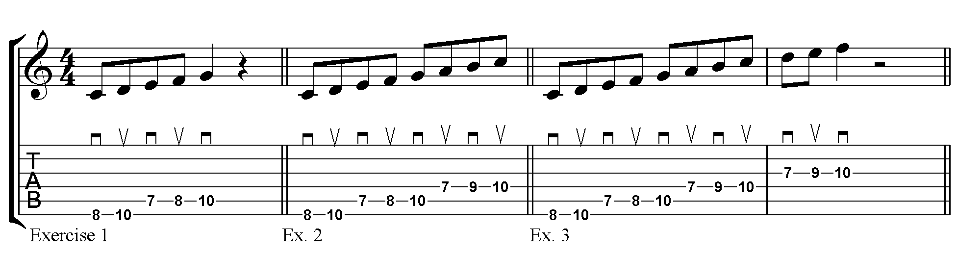 diatonic alternate picking 1