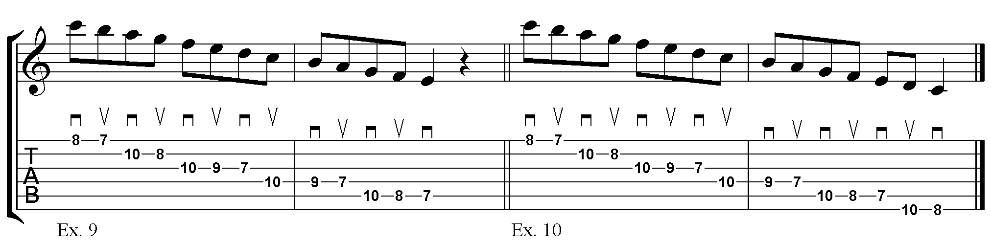 diatonic alternate picking 4