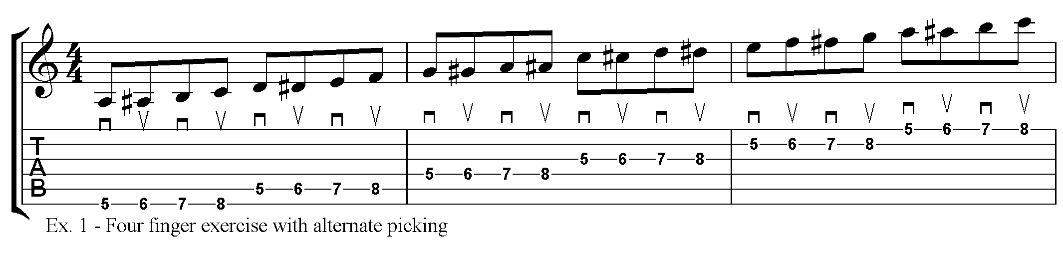 alternate picking exercise 1